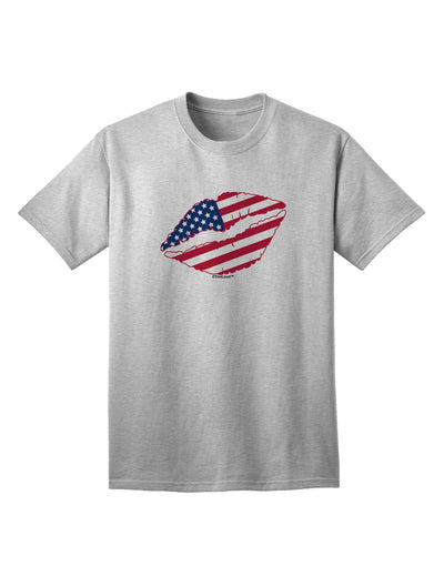 American Flag Lipstick Adult T-Shirt-unisex t-shirt-TooLoud-AshGray-Small-Davson Sales