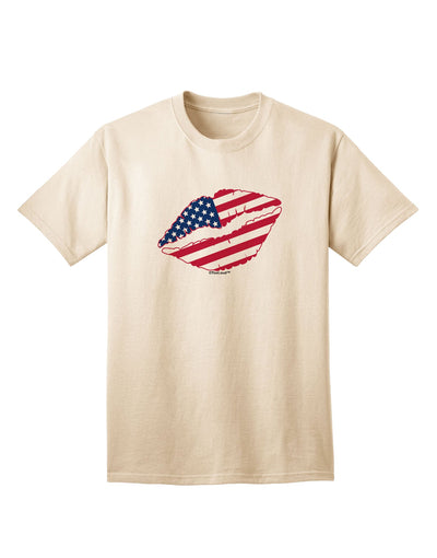 American Flag Lipstick Adult T-Shirt-unisex t-shirt-TooLoud-Natural-Small-Davson Sales