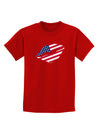 American Flag Lipstick Childrens Dark T-Shirt-Childrens T-Shirt-TooLoud-Red-X-Small-Davson Sales