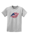 American Flag Lipstick Childrens T-Shirt-Childrens T-Shirt-TooLoud-AshGray-X-Small-Davson Sales