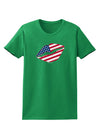 American Flag Lipstick Womens Dark T-Shirt-TooLoud-Kelly-Green-X-Small-Davson Sales