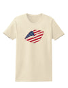 American Flag Lipstick Womens T-Shirt-Womens T-Shirt-TooLoud-Natural-X-Small-Davson Sales