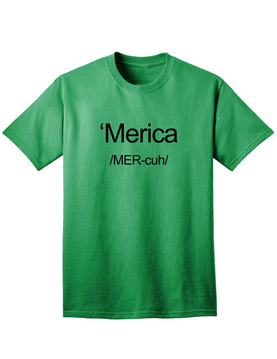 American Flag Print Adult T-Shirt-Mens T-shirts-TooLoud-Kelly-Green-Small-Davson Sales