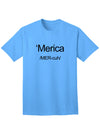 American Flag Print Adult T-Shirt-Mens T-shirts-TooLoud-Aquatic-Blue-Small-Davson Sales