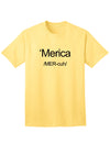 American Flag Print Adult T-Shirt-Mens T-shirts-TooLoud-Yellow-Small-Davson Sales