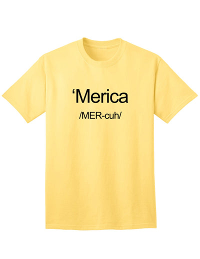 American Flag Print Adult T-Shirt-Mens T-shirts-TooLoud-Yellow-Small-Davson Sales