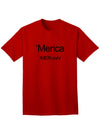 American Flag Print Adult T-Shirt-Mens T-shirts-TooLoud-Red-Small-Davson Sales