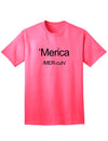 American Flag Print Adult T-Shirt-Mens T-shirts-TooLoud-Neon-Pink-Small-Davson Sales