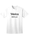 American Flag Print Adult T-Shirt-Mens T-shirts-TooLoud-White-Small-Davson Sales