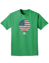 American Flag Scribble Adult Dark T-Shirt-Mens T-Shirt-TooLoud-Kelly-Green-Small-Davson Sales