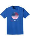 American Flag Scribble Adult Dark T-Shirt-Mens T-Shirt-TooLoud-Royal-Blue-Small-Davson Sales