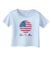 American Flag Scribble Infant T-Shirt-Infant T-Shirt-TooLoud-Light-Blue-06-Months-Davson Sales