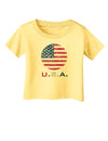 American Flag Scribble Infant T-Shirt-Infant T-Shirt-TooLoud-Daffodil-Yellow-06-Months-Davson Sales