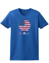 American Flag Scribble Womens Dark T-Shirt-TooLoud-Royal-Blue-X-Small-Davson Sales