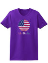 American Flag Scribble Womens Dark T-Shirt-TooLoud-Purple-X-Small-Davson Sales