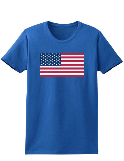 American Flag Womens Dark T-Shirt-TooLoud-Royal-Blue-X-Small-Davson Sales