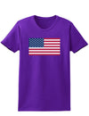 American Flag Womens Dark T-Shirt-TooLoud-Purple-X-Small-Davson Sales