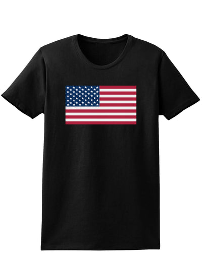 American Flag Womens Dark T-Shirt-TooLoud-Black-X-Small-Davson Sales