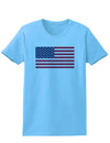 American Flag Womens T-Shirt-Womens T-Shirt-TooLoud-Aquatic-Blue-X-Small-Davson Sales