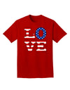 American Love Design Adult Dark T-Shirt by TooLoud-Mens T-Shirt-TooLoud-Red-Small-Davson Sales