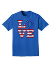 American Love Design Adult Dark T-Shirt by TooLoud-Mens T-Shirt-TooLoud-Royal-Blue-Small-Davson Sales