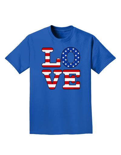 American Love Design Adult Dark T-Shirt by TooLoud-Mens T-Shirt-TooLoud-Royal-Blue-Small-Davson Sales