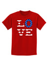 American Love Design Childrens Dark T-Shirt by TooLoud-Childrens T-Shirt-TooLoud-Red-X-Small-Davson Sales