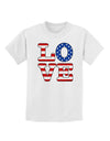 American Love Design Childrens T-Shirt by TooLoud-Childrens T-Shirt-TooLoud-White-X-Small-Davson Sales