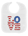 American Love Design - Distressed Baby Bib by TooLoud