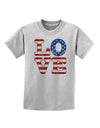 American Love Design - Distressed Childrens T-Shirt by TooLoud-Childrens T-Shirt-TooLoud-AshGray-X-Small-Davson Sales