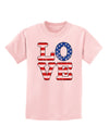 American Love Design - Distressed Childrens T-Shirt by TooLoud-Childrens T-Shirt-TooLoud-PalePink-X-Small-Davson Sales