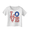 American Love Design - Distressed Infant T-Shirt by TooLoud-Infant T-Shirt-TooLoud-White-06-Months-Davson Sales