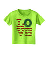 American Love Design - Distressed Toddler T-Shirt by TooLoud-Toddler T-Shirt-TooLoud-Lime-Green-2T-Davson Sales