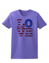 American Love Design - Distressed Womens T-Shirt by TooLoud-Womens T-Shirt-TooLoud-Violet-X-Small-Davson Sales