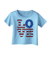 American Love Design Infant T-Shirt by TooLoud-Infant T-Shirt-TooLoud-Aquatic-Blue-06-Months-Davson Sales