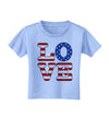 American Love Design Toddler T-Shirt by TooLoud-Toddler T-Shirt-TooLoud-Aquatic-Blue-2T-Davson Sales