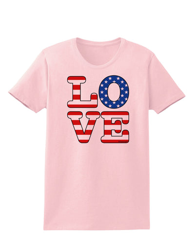 American Love Design Womens T-Shirt by TooLoud-Womens T-Shirt-TooLoud-PalePink-X-Small-Davson Sales