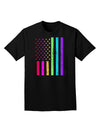 American Pride - Rainbow Flag Adult Dark T-Shirt-Mens T-Shirt-TooLoud-Black-Small-Davson Sales