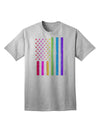 American Pride - Rainbow Flag Adult T-Shirt-Mens T-Shirt-TooLoud-AshGray-Small-Davson Sales