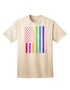 American Pride - Rainbow Flag Adult T-Shirt-Mens T-Shirt-TooLoud-Natural-Small-Davson Sales