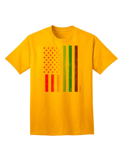 American Pride - Rainbow Flag Adult T-Shirt-Mens T-Shirt-TooLoud-Gold-Small-Davson Sales