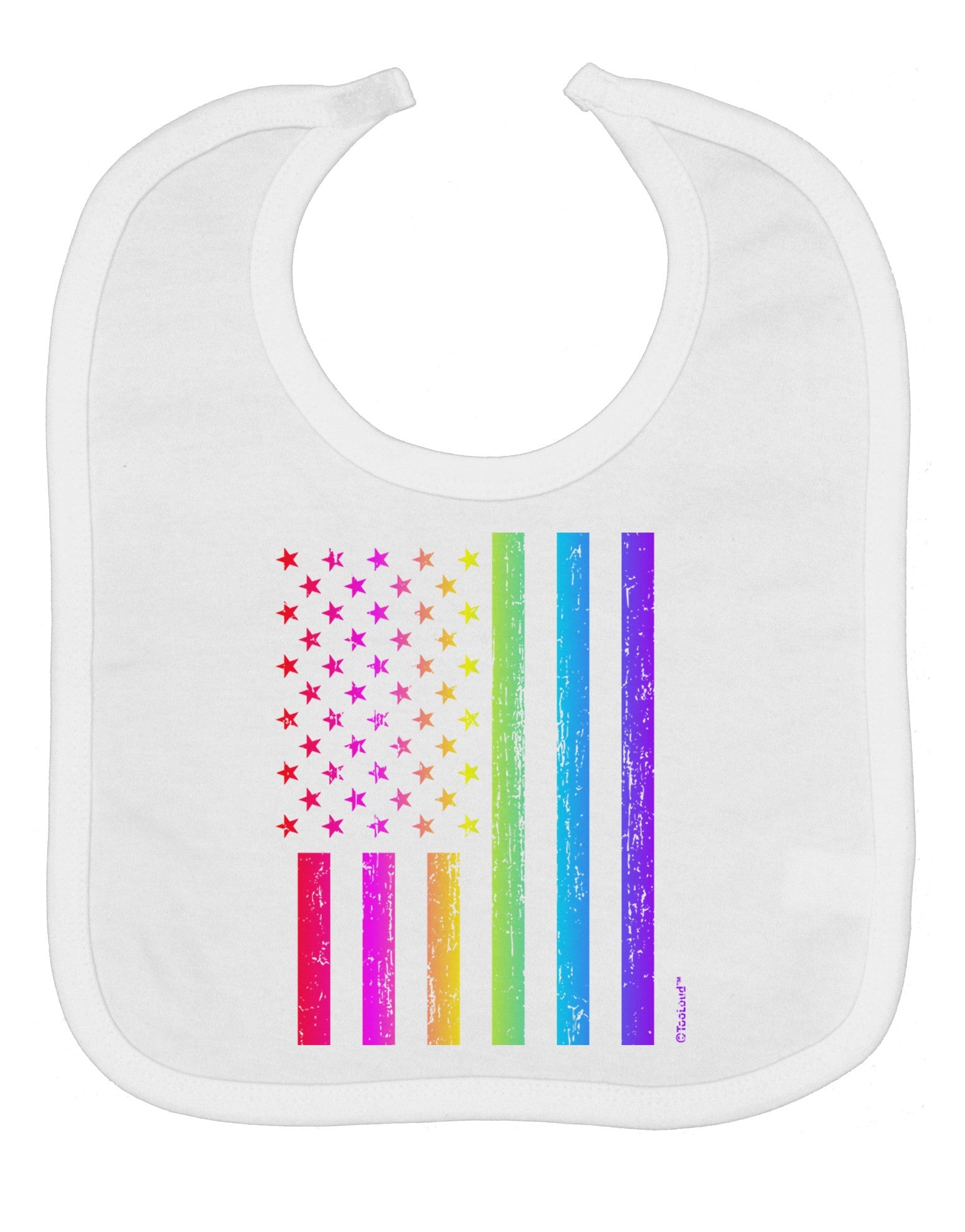 American Pride - Rainbow Flag Baby Bib