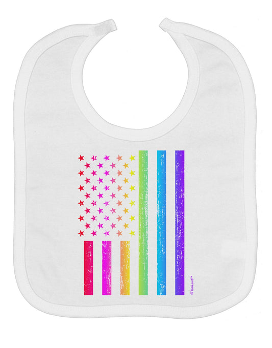 American Pride - Rainbow Flag Baby Bib