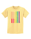 American Pride - Rainbow Flag Childrens T-Shirt-Childrens T-Shirt-TooLoud-Daffodil-Yellow-X-Small-Davson Sales