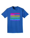 American Pride - Rainbow Flag - Freedom Adult Dark T-Shirt-Mens T-Shirt-TooLoud-Royal-Blue-Small-Davson Sales