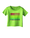 American Pride - Rainbow Flag - Freedom Infant T-Shirt-Infant T-Shirt-TooLoud-Lime-Green-06-Months-Davson Sales