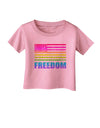 American Pride - Rainbow Flag - Freedom Infant T-Shirt-Infant T-Shirt-TooLoud-Candy-Pink-06-Months-Davson Sales