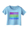 American Pride - Rainbow Flag - Freedom Infant T-Shirt-Infant T-Shirt-TooLoud-Aquatic-Blue-06-Months-Davson Sales