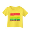 American Pride - Rainbow Flag - Freedom Infant T-Shirt-Infant T-Shirt-TooLoud-Yellow-06-Months-Davson Sales