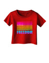 American Pride - Rainbow Flag - Freedom Infant T-Shirt Dark-Infant T-Shirt-TooLoud-Red-06-Months-Davson Sales